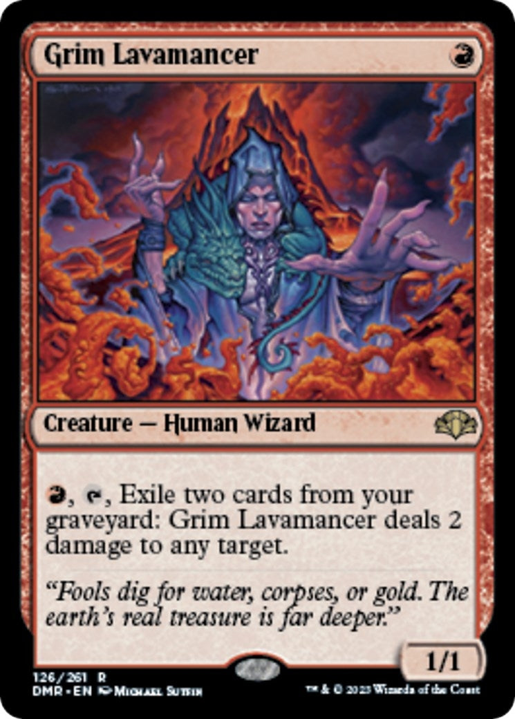 Image for Grim Lavamancer (Dominaria Remastered) (126) - Magic: The Gathering