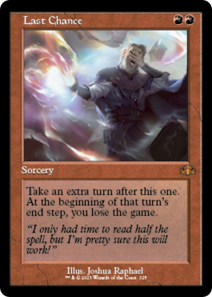 Image for Last Chance (Retro Frame) (Dominaria Remastered) (325) - Magic: The Gathering