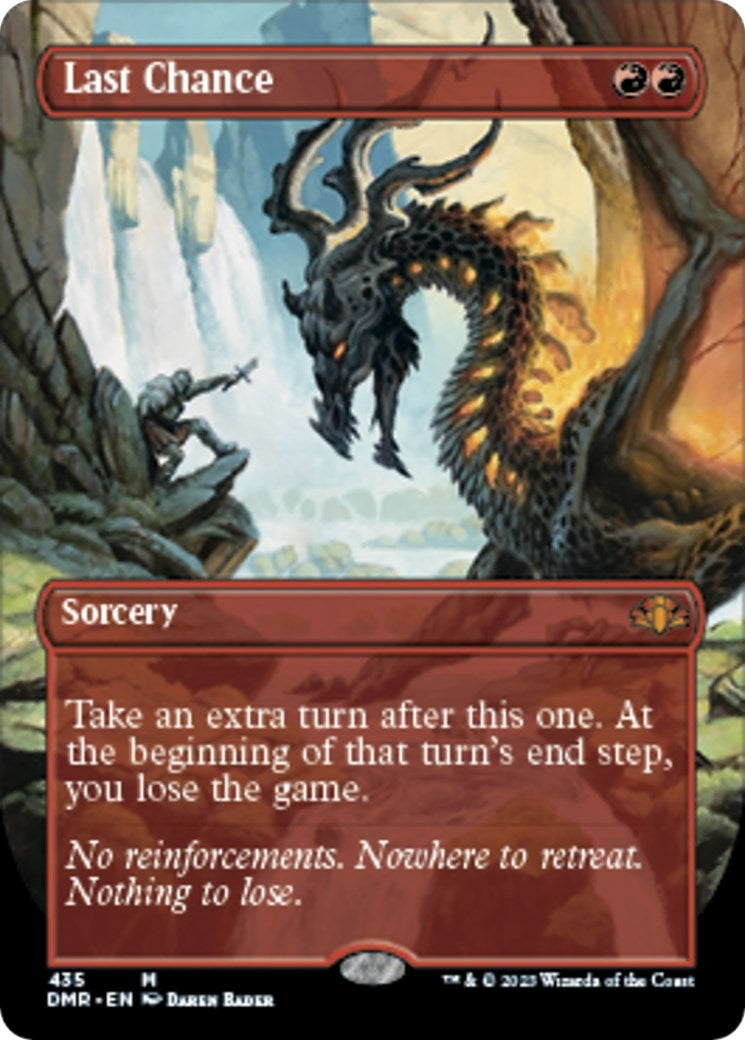 Image for Last Chance (Borderless) (Dominaria Remastered) (435) - Magic: The Gathering