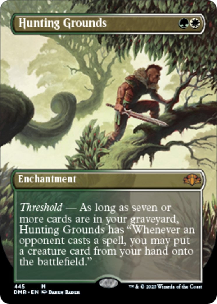 Image for Hunting Grounds (Borderless) (Dominaria Remastered) (445) - Magic: The Gathering