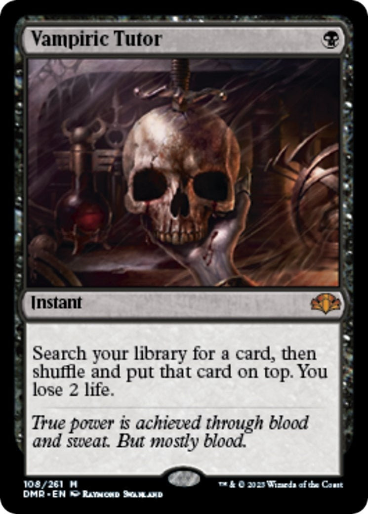 Image for Vampiric Tutor (Dominaria Remastered) (108) - Magic: The Gathering