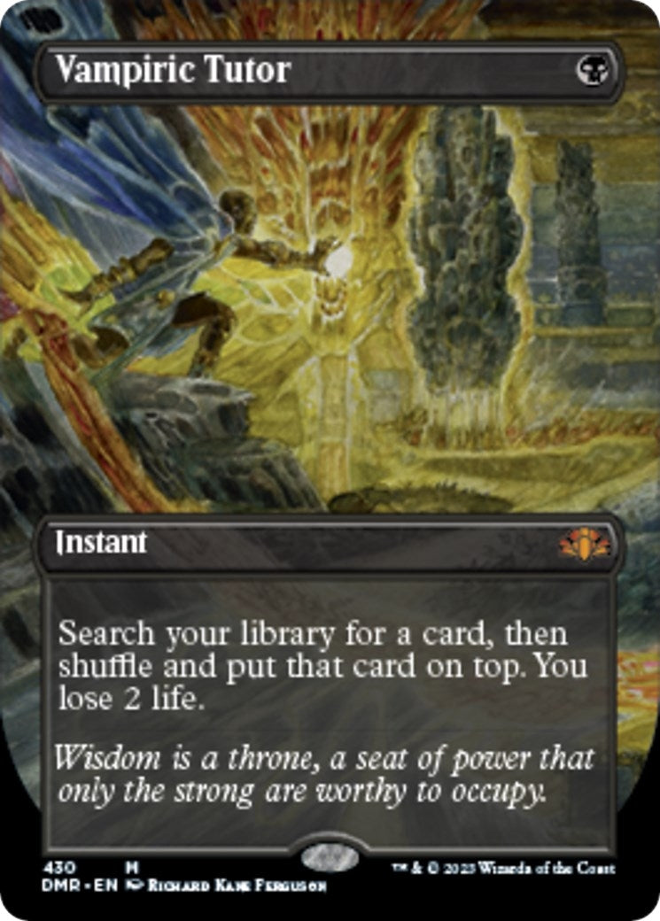 Image for Vampiric Tutor (Borderless) (Dominaria Remastered) (430) - Magic: The Gathering