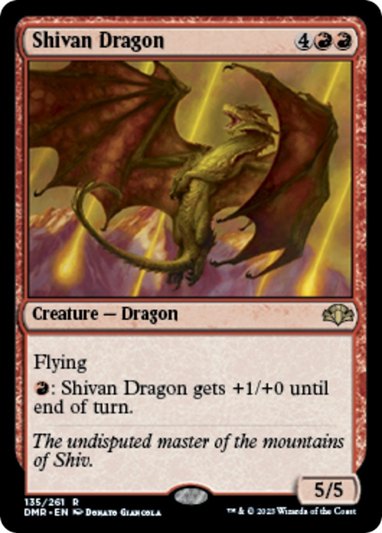 Image for Shivan Dragon (Dominaria Remastered) (135) - Magic: The Gathering