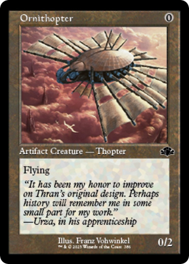 Image for Ornithopter (Retro Frame) (Dominaria Remastered) (386) - Magic: The Gathering