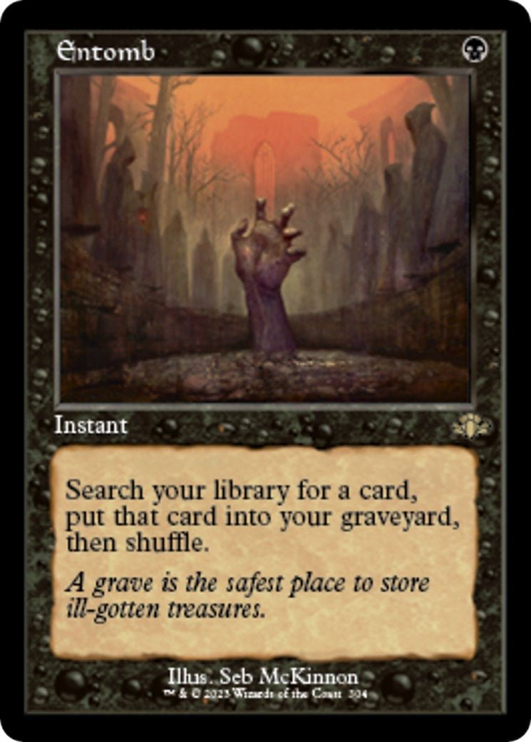 Image for Entomb (Retro Frame) (Dominaria Remastered) (304) - Magic: The Gathering