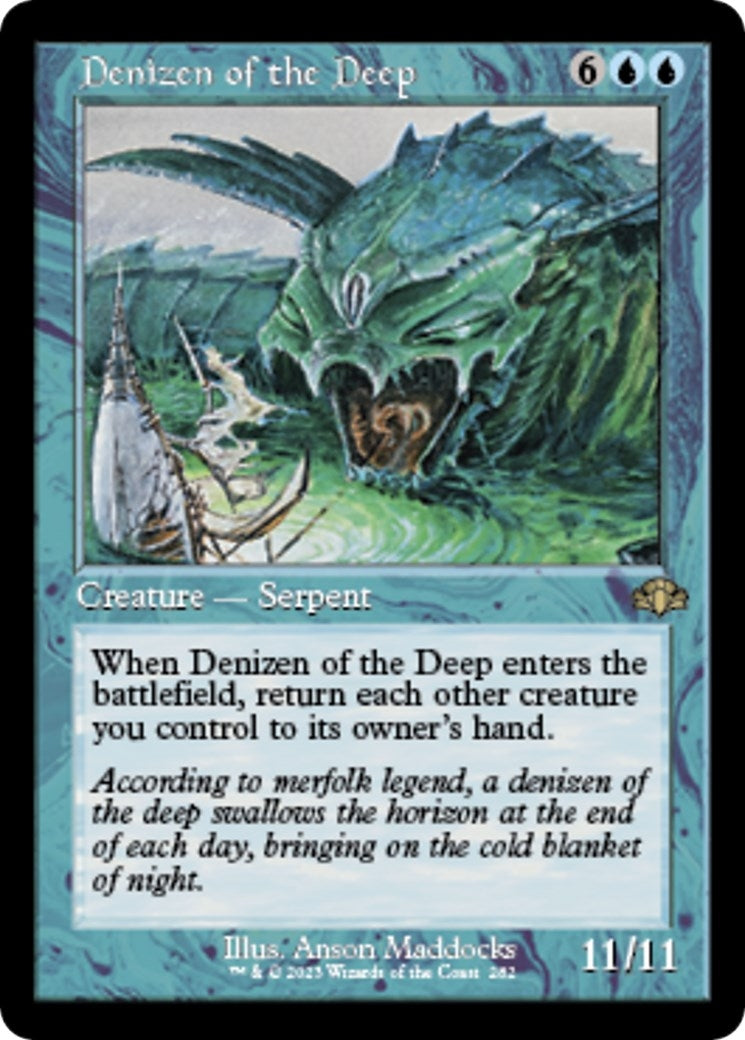 Image for Denizen of the Deep (Retro Frame) (Dominaria Remastered) (282) - Magic: The Gathering