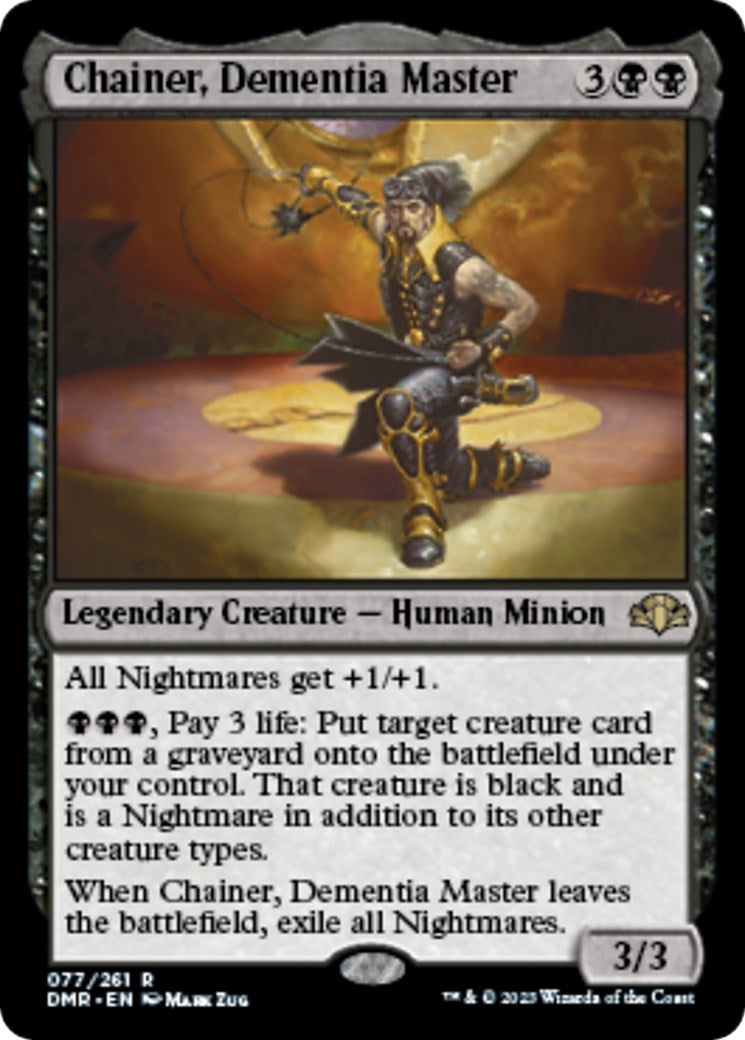 Image for Chainer, Dementia Master (Dominaria Remastered) (77) - Magic: The Gathering