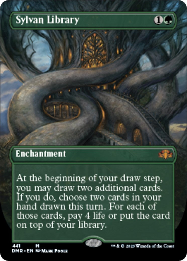 Image for Sylvan Library (Borderless) (Dominaria Remastered) (441) - Magic: The Gathering