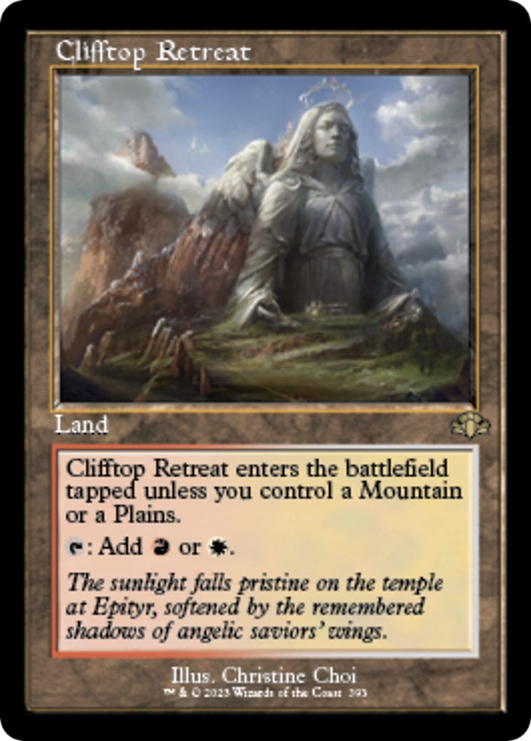 Image for Clifftop Retreat (Retro Frame) (Dominaria Remastered) (393) - Magic: The Gathering