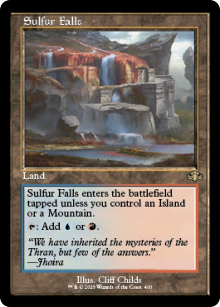 Image for Sulfur Falls (Retro Frame) (Dominaria Remastered) (400) - Magic: The Gathering