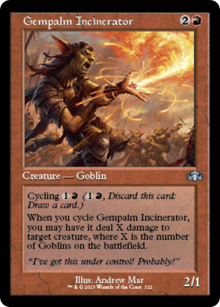 Image for Gempalm Incinerator (Retro Frame) (Dominaria Remastered) (322) - Magic: The Gathering