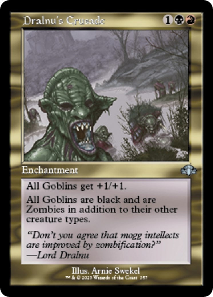 Image for Dralnu's Crusade (Retro Frame) (Dominaria Remastered) (357) - Magic: The Gathering