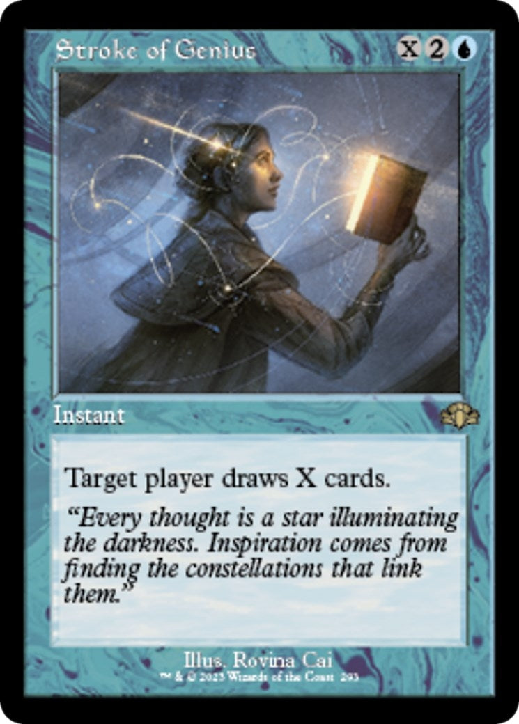 Image for Stroke of Genius (Retro Frame) (Dominaria Remastered) (293) - Magic: The Gathering