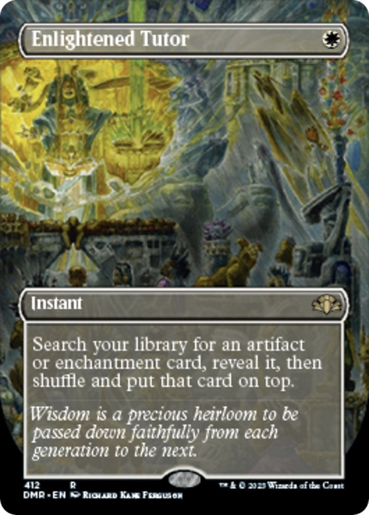 Image for Enlightened Tutor (Borderless) (Dominaria Remastered) (412) - Magic: The Gathering