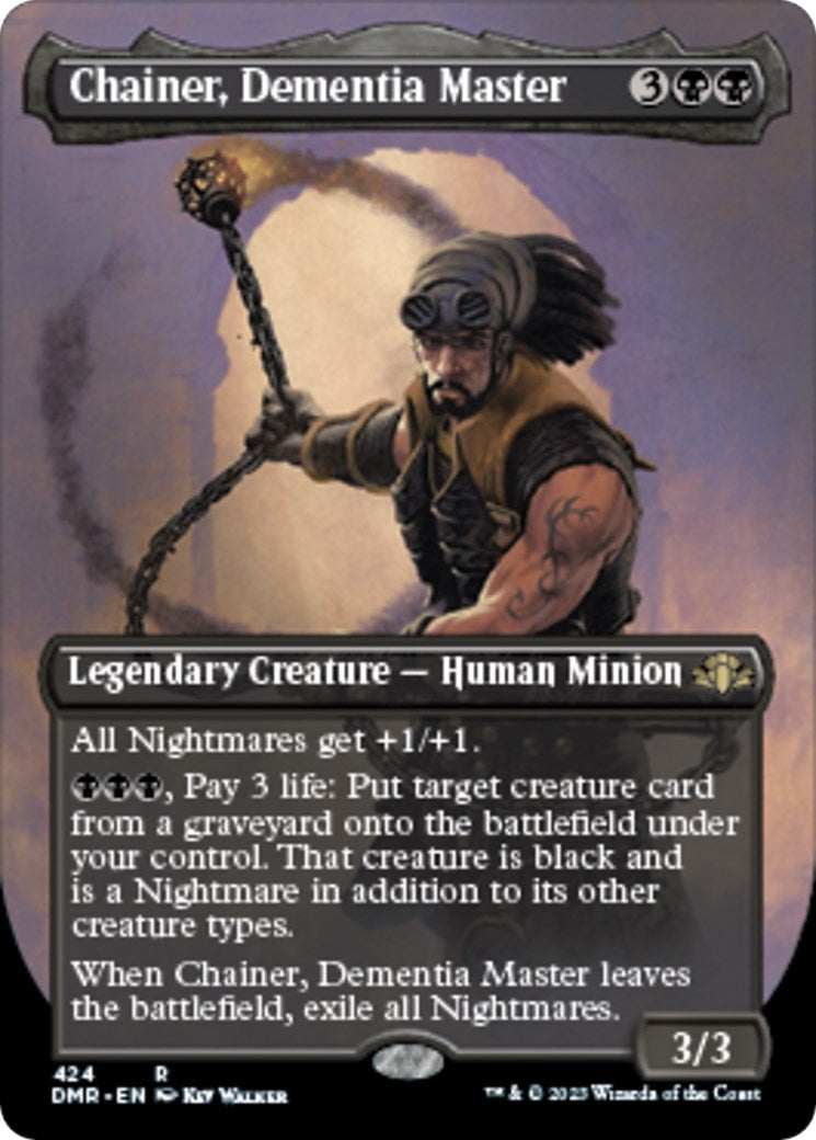 Image for Chainer, Dementia Master (Borderless) (Dominaria Remastered) (424) - Magic: The Gathering