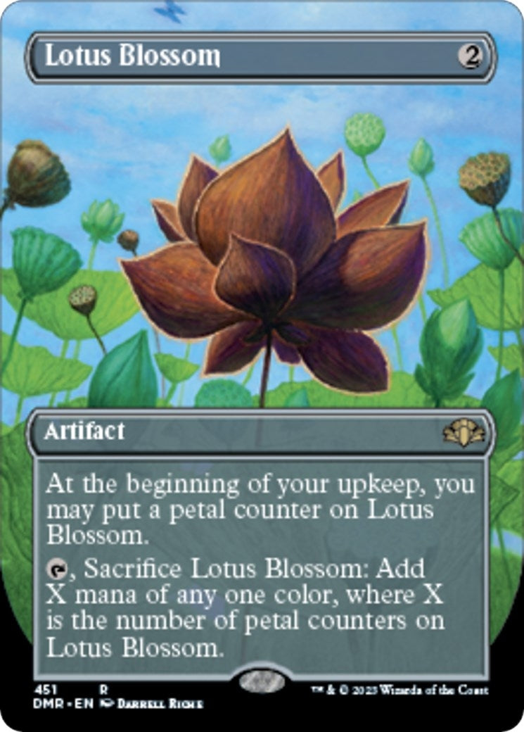 Image for Lotus Blossom (Borderless) (Dominaria Remastered) (451) - Magic: The Gathering