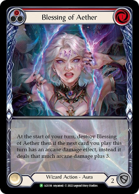 Image for Blessing of Aether (Red) - LGS116 (Flesh and Blood: Promo Cards) (LGS116) - Flesh and Blood TCG