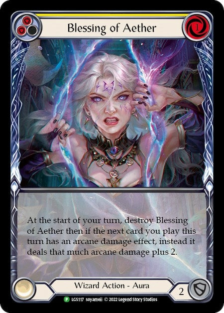 Image for Blessing of Aether (Yellow) - LGS117 (Flesh and Blood: Promo Cards) (LGS117) - Flesh and Blood TCG