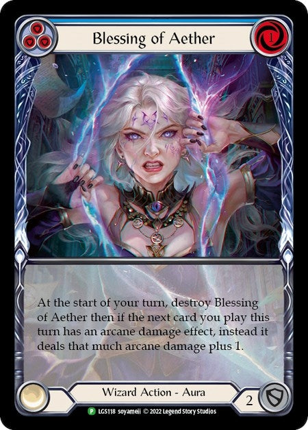 Image for Blessing of Aether (Blue) - LGS118 (Flesh and Blood: Promo Cards) (LGS118) - Flesh and Blood TCG