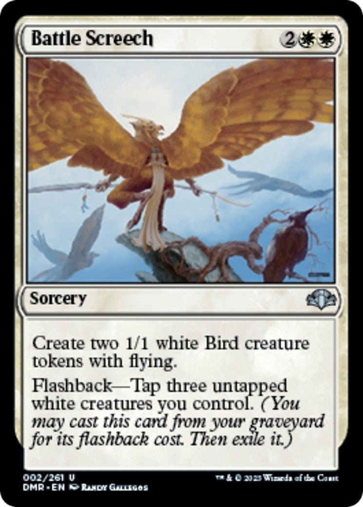 Image for Battle Screech (Dominaria Remastered) (2) - Magic: The Gathering