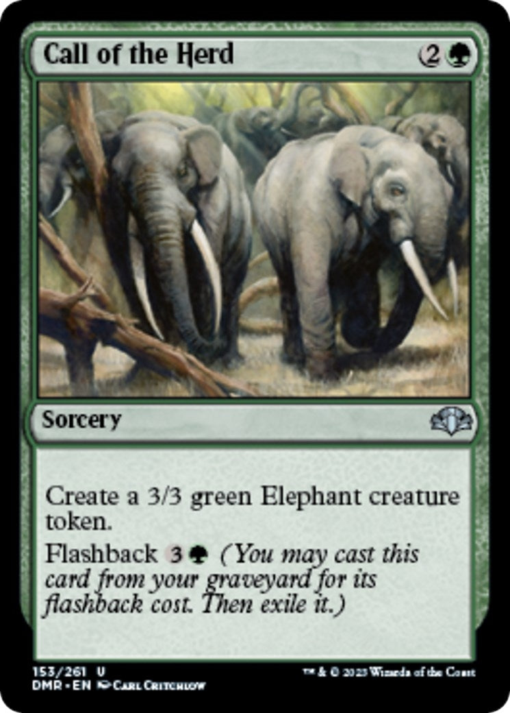 Image for Call of the Herd (Dominaria Remastered) (153) - Magic: The Gathering