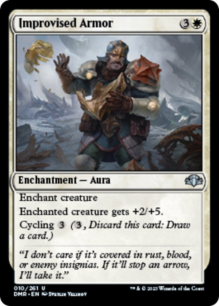 Image for Improvised Armor (Dominaria Remastered) (10) - Magic: The Gathering