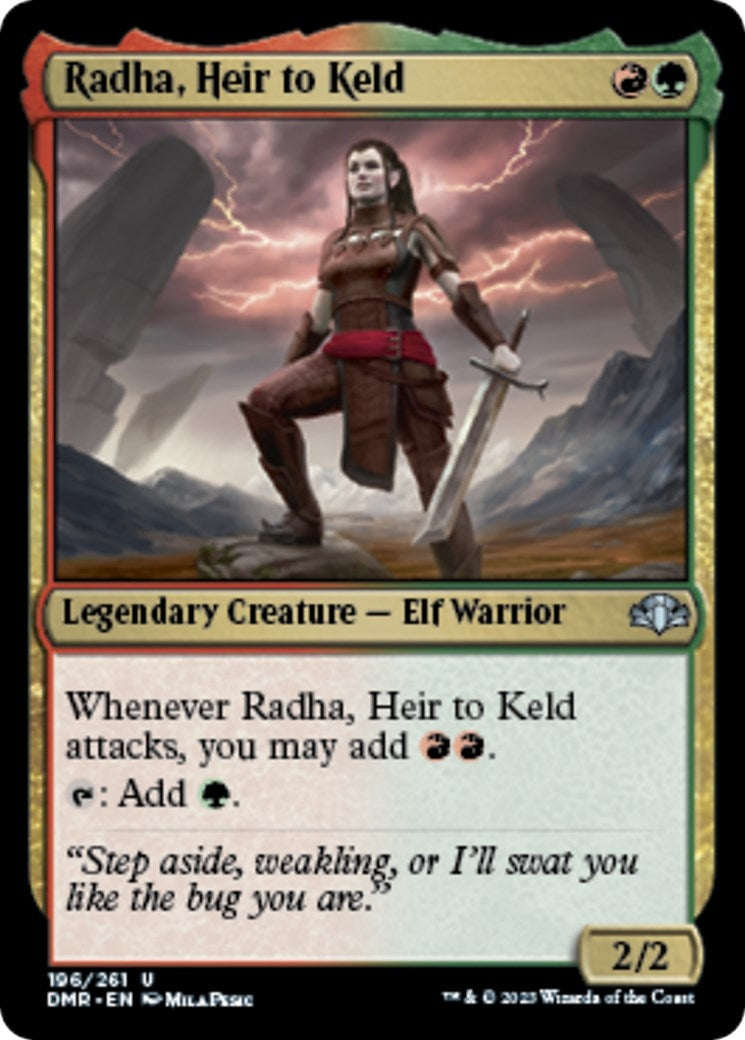 Image for Radha, Heir to Keld (Dominaria Remastered) (196) - Magic: The Gathering
