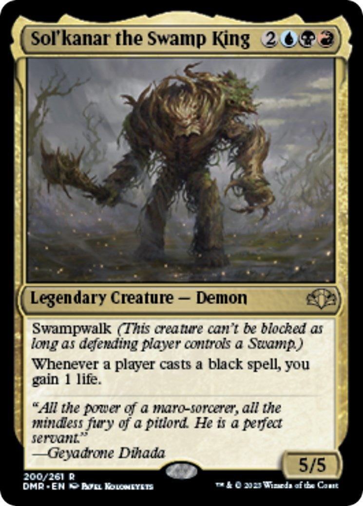 Image for Sol'kanar the Swamp King (Dominaria Remastered) (200) - Magic: The Gathering