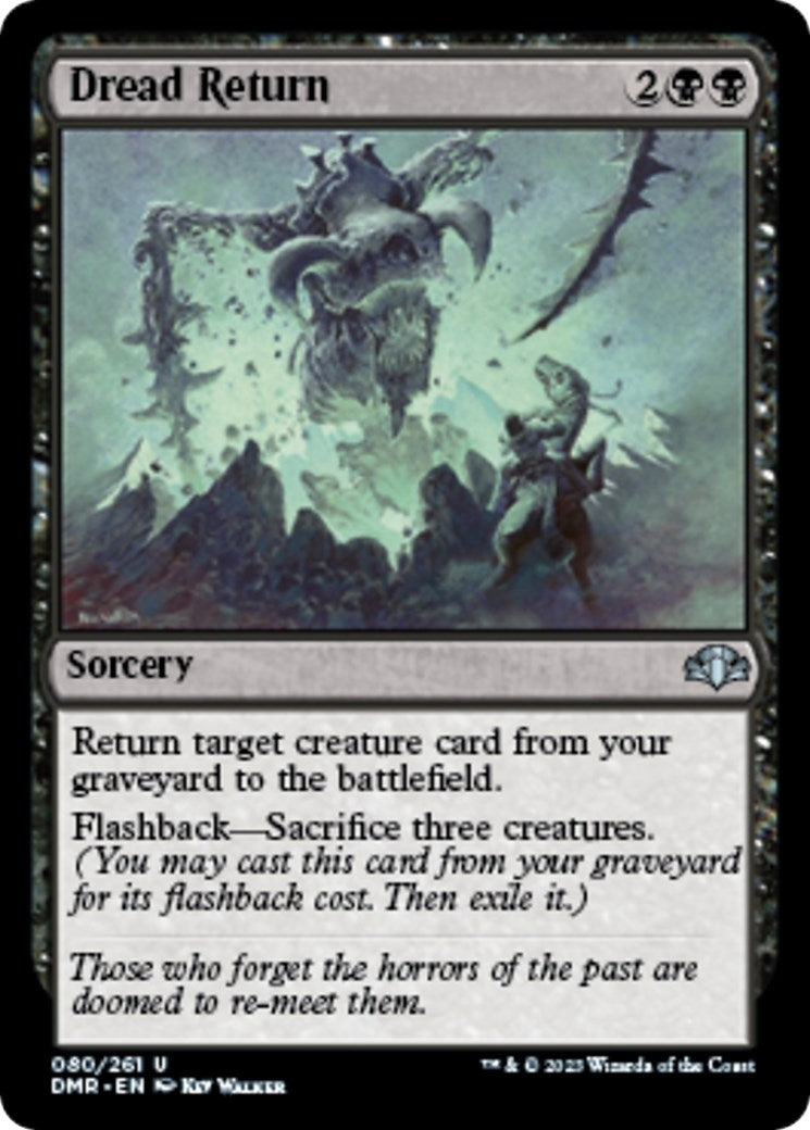 Image for Dread Return (Dominaria Remastered) (80) - Magic: The Gathering