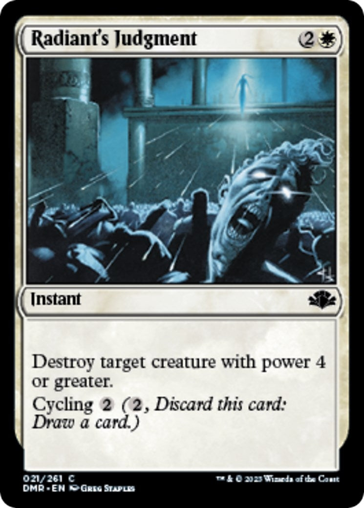 Image for Radiant's Judgment (Dominaria Remastered) (21) - Magic: The Gathering