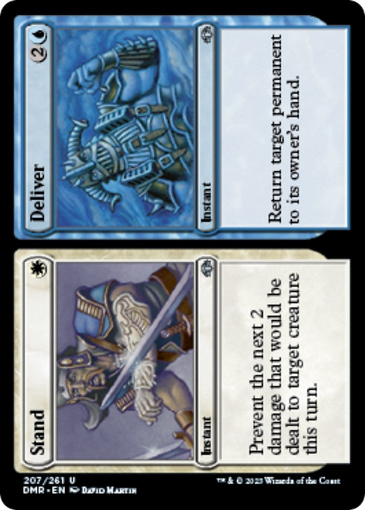 Image for Stand // Deliver (Dominaria Remastered) (207) - Magic: The Gathering