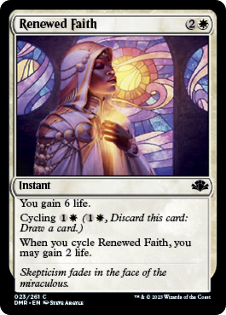 Image for Renewed Faith (Dominaria Remastered) (23) - Magic: The Gathering