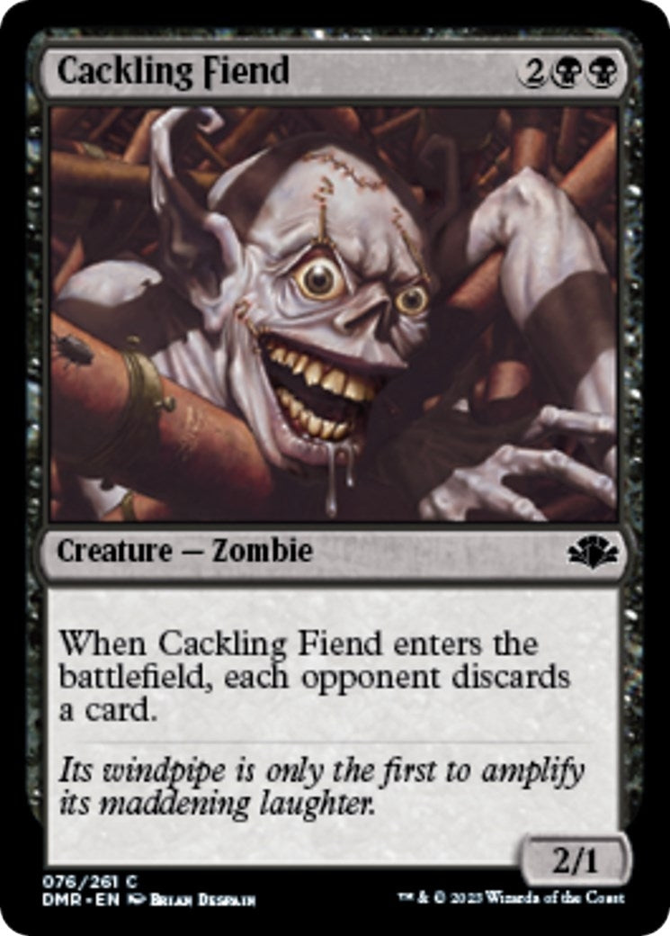 Image for Cackling Fiend (Dominaria Remastered) (76) - Magic: The Gathering
