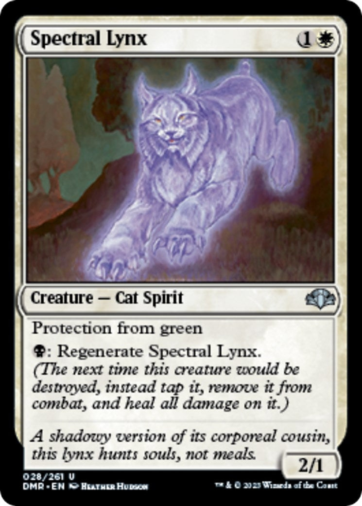 Image for Spectral Lynx (Dominaria Remastered) (28) - Magic: The Gathering