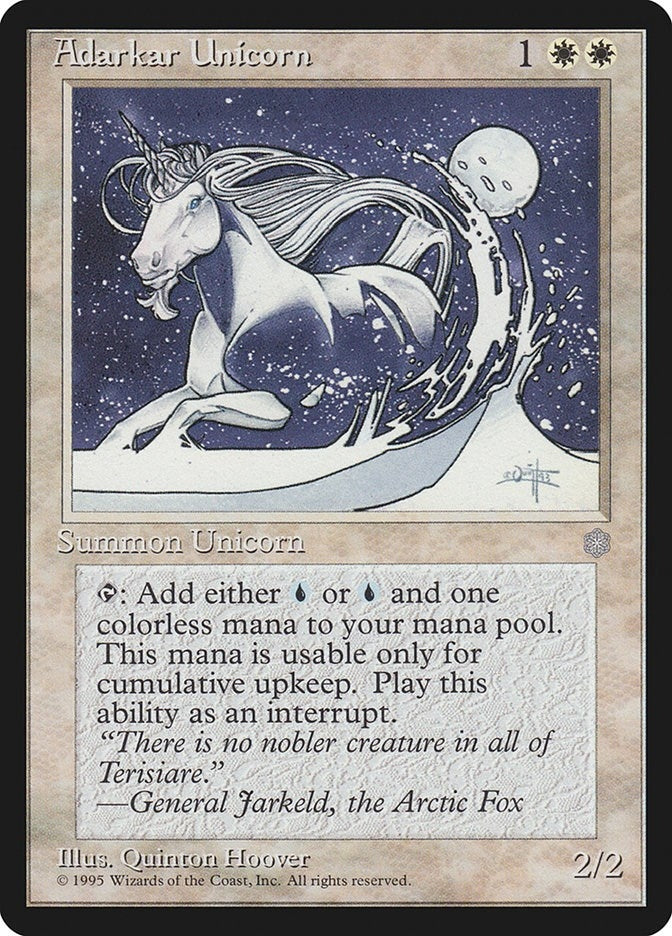 Image for Adarkar Unicorn (Ice Age) - Magic: The Gathering