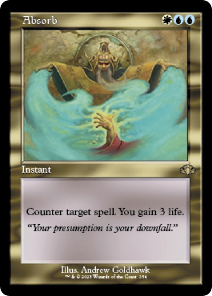 Image for Absorb (Retro Frame) (Dominaria Remastered) (354) - Magic: The Gathering