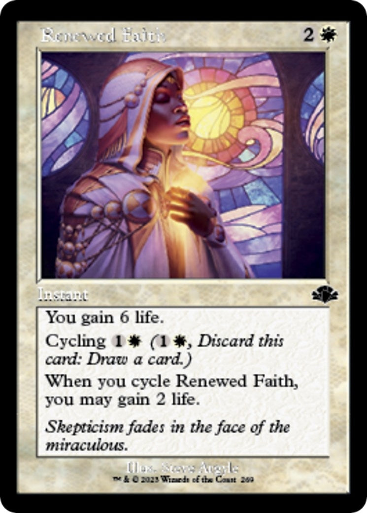 Image for Renewed Faith (Retro Frame) (Dominaria Remastered) (269) - Magic: The Gathering