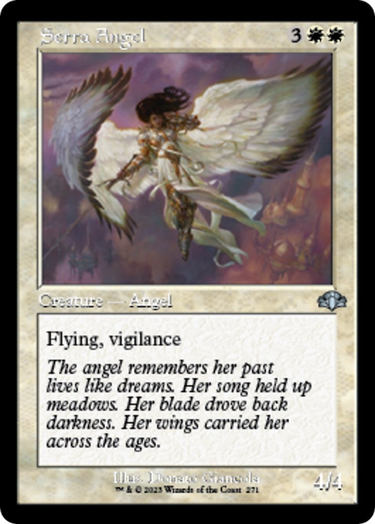 Image for Serra Angel (Retro Frame) (Dominaria Remastered) (271) - Magic: The Gathering