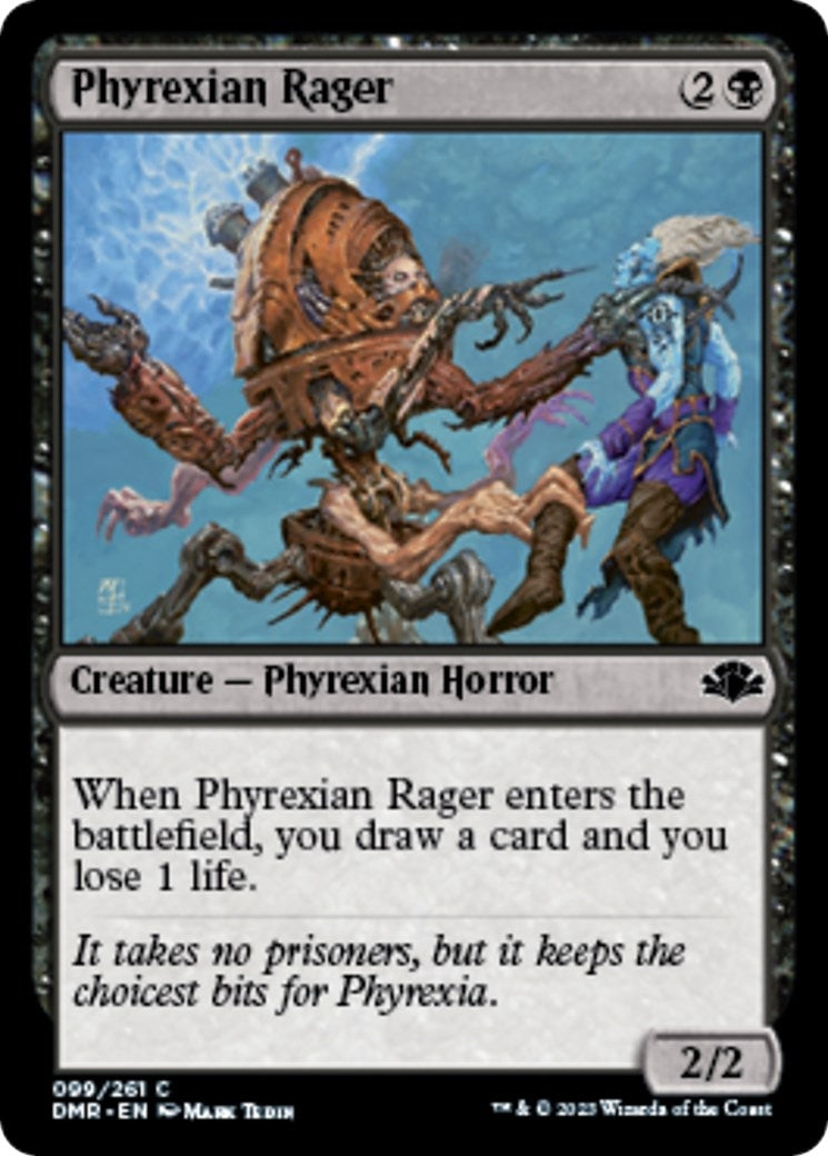 Image for Phyrexian Rager (Dominaria Remastered) (99) - Magic: The Gathering