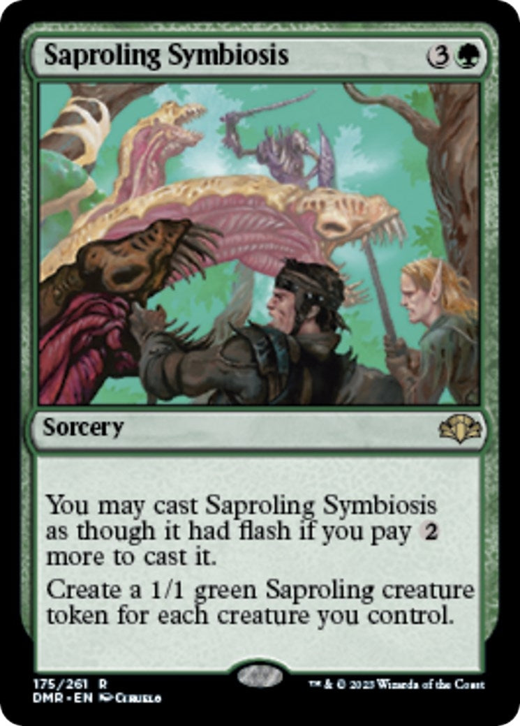 Image for Saproling Symbiosis (Dominaria Remastered) (175) - Magic: The Gathering