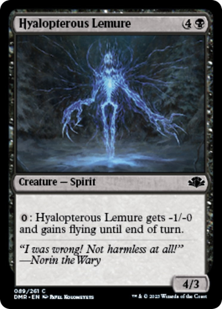 Image for Hyalopterous Lemure (Dominaria Remastered) (89) - Magic: The Gathering