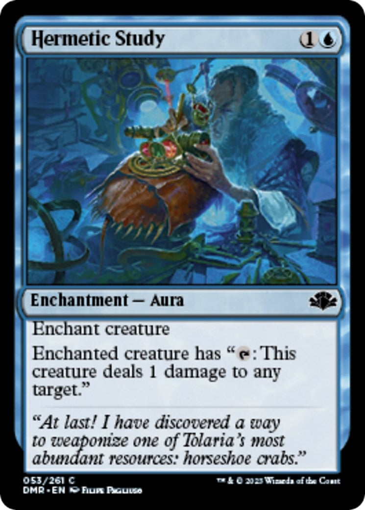 Image for Hermetic Study (Dominaria Remastered) (53) - Magic: The Gathering