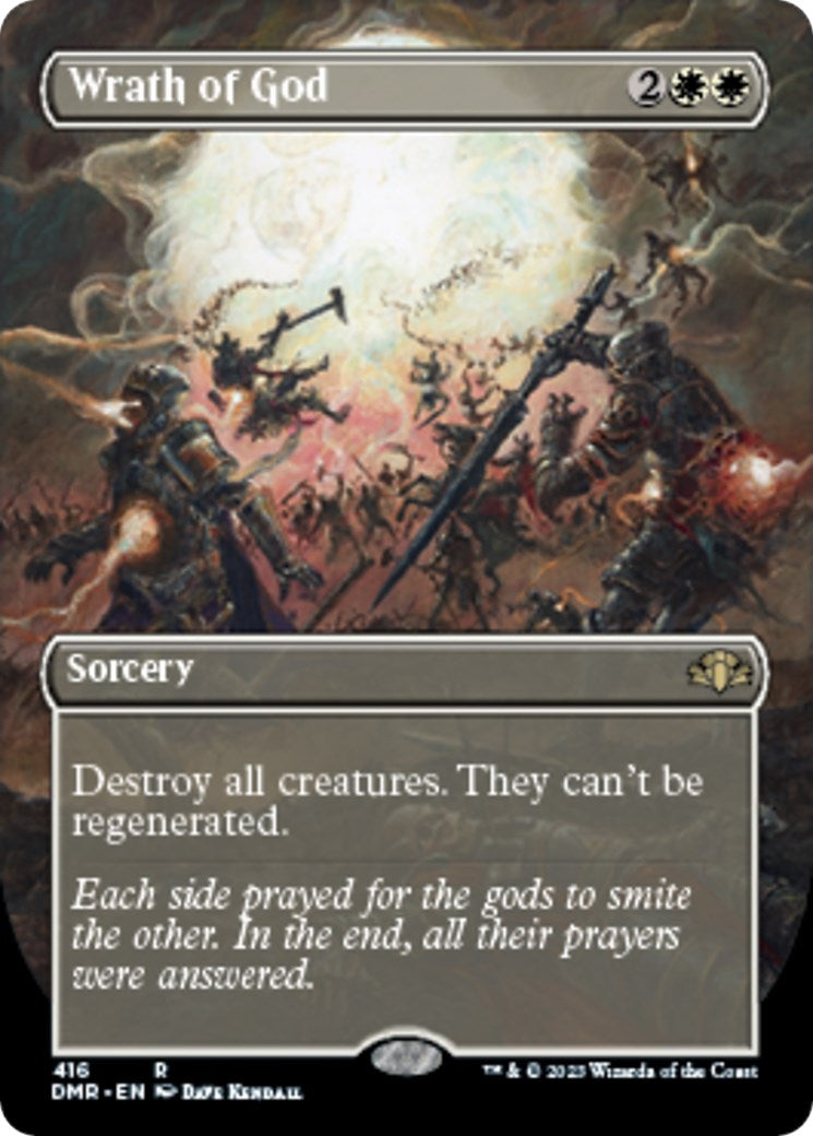 Image for Wrath of God (Borderless) (Dominaria Remastered) (416) - Magic: The Gathering