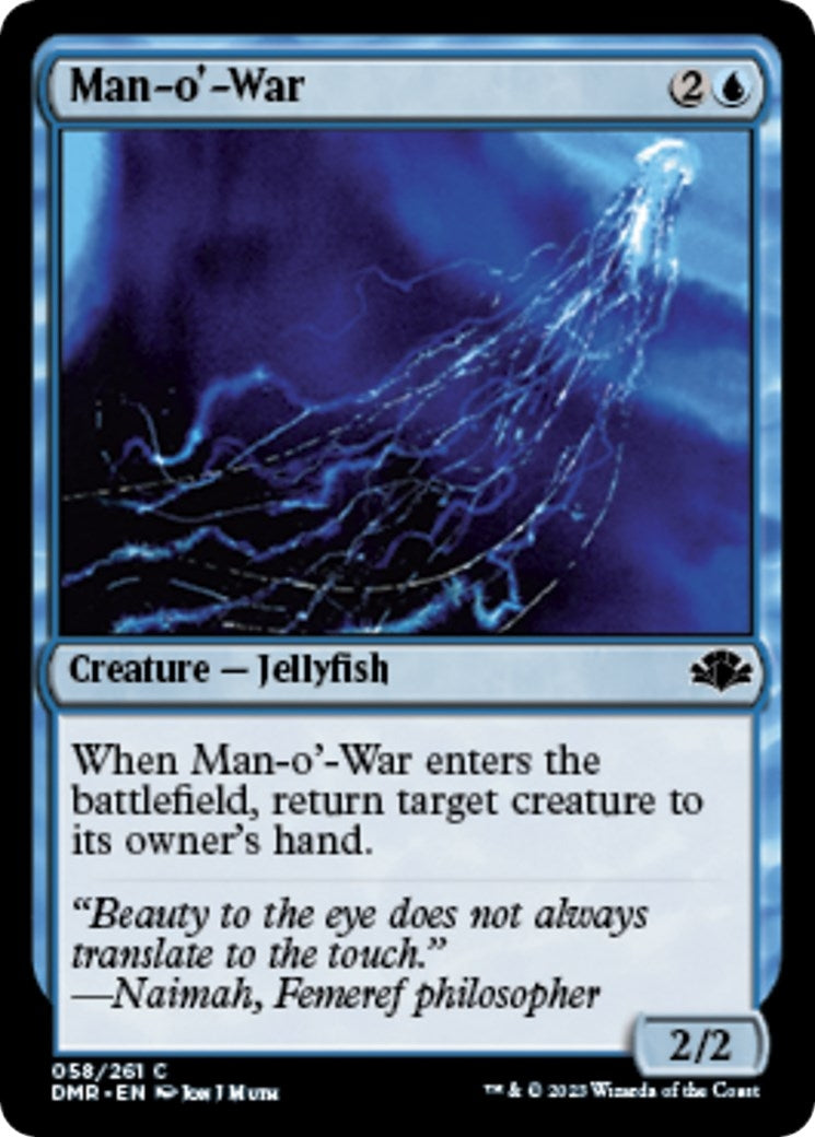 Image for Man-o'-War (Dominaria Remastered) (58) - Magic: The Gathering