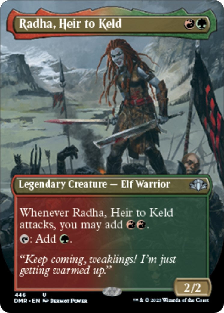 Image for Radha, Heir to Keld (Borderless) (Dominaria Remastered) (446) - Magic: The Gathering