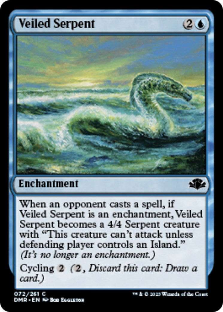 Image for Veiled Serpent (Dominaria Remastered) (72) - Magic: The Gathering