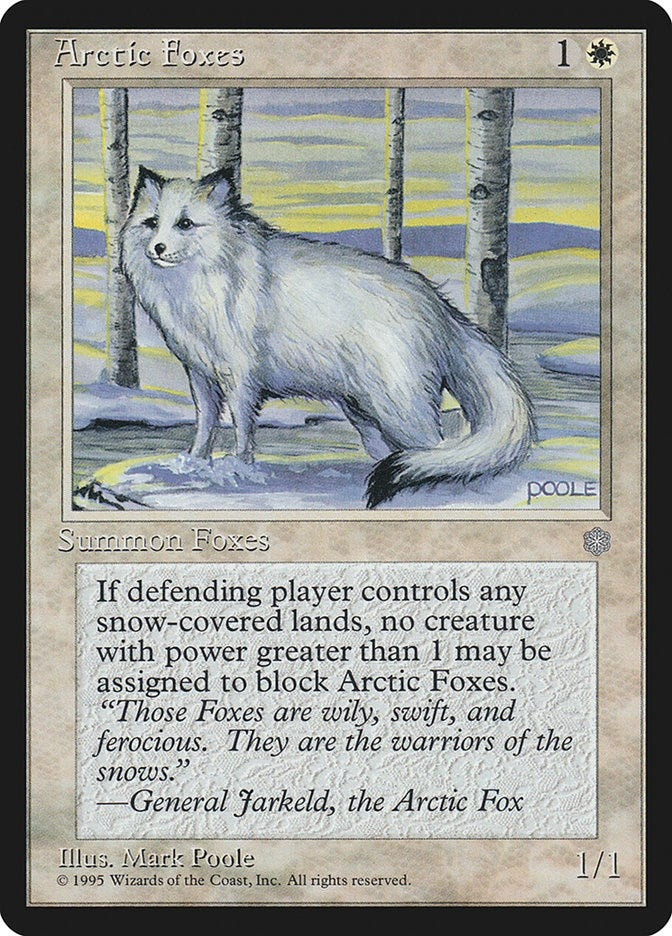 Image for Arctic Foxes (Ice Age) - Magic: The Gathering