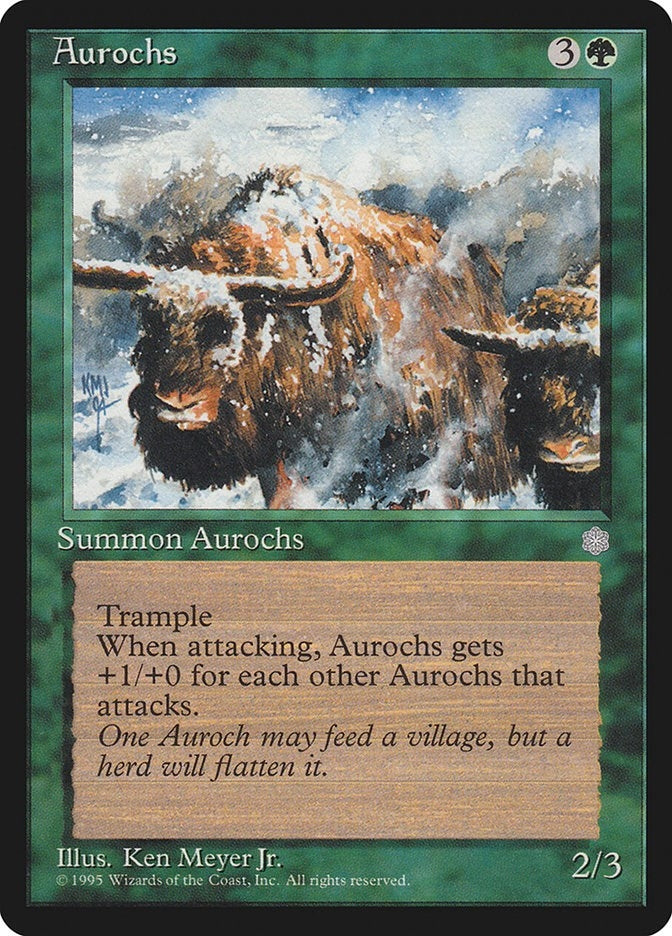 Image for Aurochs (Ice Age) - Magic: The Gathering