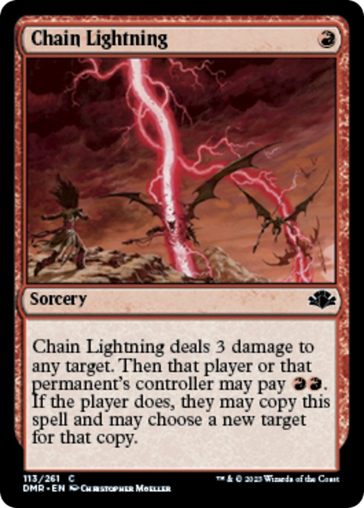 Image for Chain Lightning (Dominaria Remastered) (113) - Magic: The Gathering