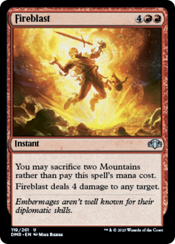 Image for Fireblast (Dominaria Remastered) (119) - Magic: The Gathering
